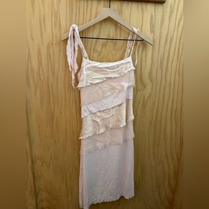 Girls Monkey Wear Charming Pink Layered Dress